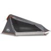 Campingtält tunnel 1 person grå och orange vattentätt vidaXL 1 - Person – miniatyr 4