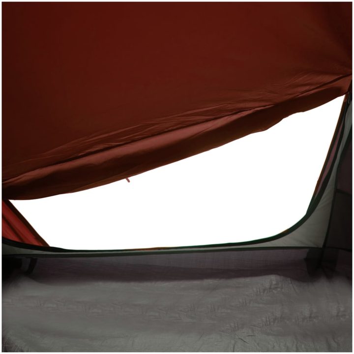 Campingtält tunnel 1 person grå och orange vattentätt vidaXL 1 - Person – bild 10