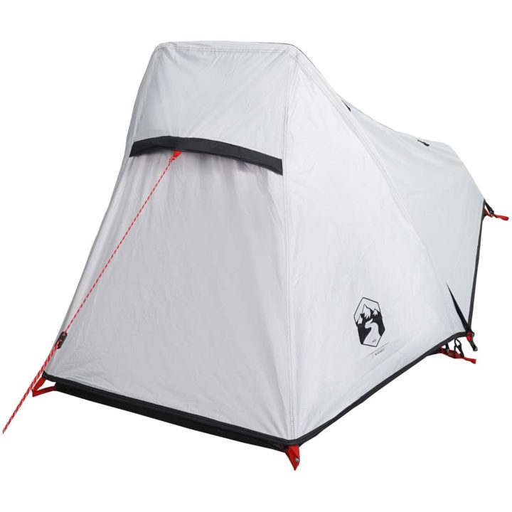 Campingtält tunnel 1 person vit mörkläggningstyg vattentätt vidaXL 1 - Person – bild 6