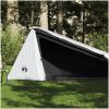 Campingtält tunnel 1 person vit mörkläggningstyg vattentätt vidaXL 1 - Person – miniatyr 1