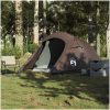 Campingtält tunnel 2 personer brun vattentätt vidaXL 2 - Person – miniatyr 3