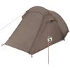 Campingtält tunnel 2 personer brun vattentätt vidaXL 2 - Person – miniatyr 5