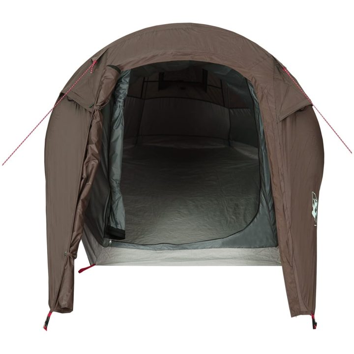 Campingtält tunnel 2 personer brun vattentätt vidaXL 2 - Person – bild 6