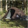 Campingtält tunnel 2 personer brun vattentätt vidaXL 2 - Person – miniatyr 1