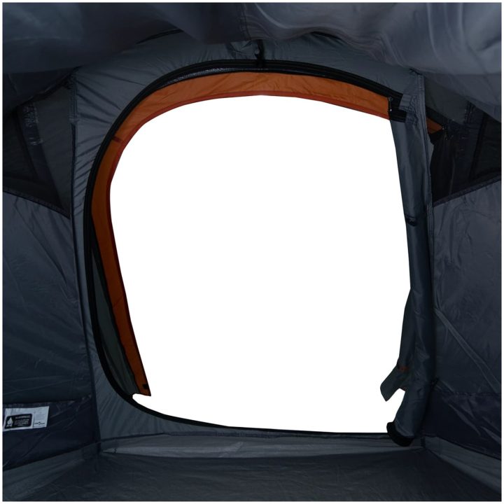 Campingtält tunnel 2 personer grå och orange vattentätt vidaXL 2 - Person – bild 11