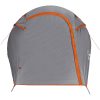 Campingtält tunnel 2 personer grå och orange vattentätt vidaXL 2 - Person – miniatyr 6