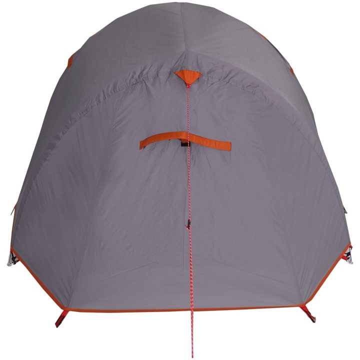 Campingtält tunnel 2 personer grå och orange vattentätt vidaXL 2 - Person – bild 8