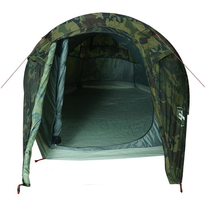 Campingtält tunnel 2 personer kamouflage vattentätt vidaXL 2 - Person – bild 6