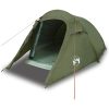 Campingtält tunnel 2 personer olivgrön vattentätt vidaXL 2 - Person – miniatyr 2