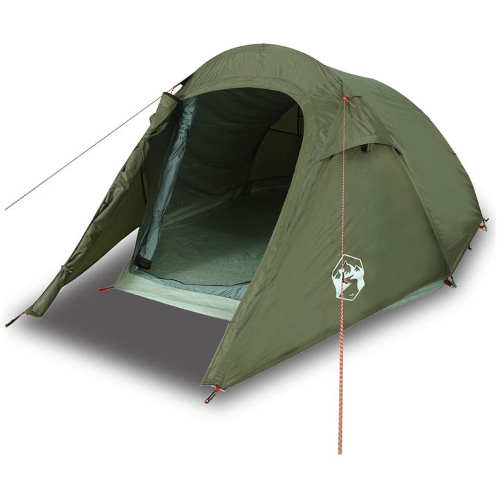 Campingtält tunnel 2 personer olivgrön vattentätt vidaXL 2 - Person – bild 2
