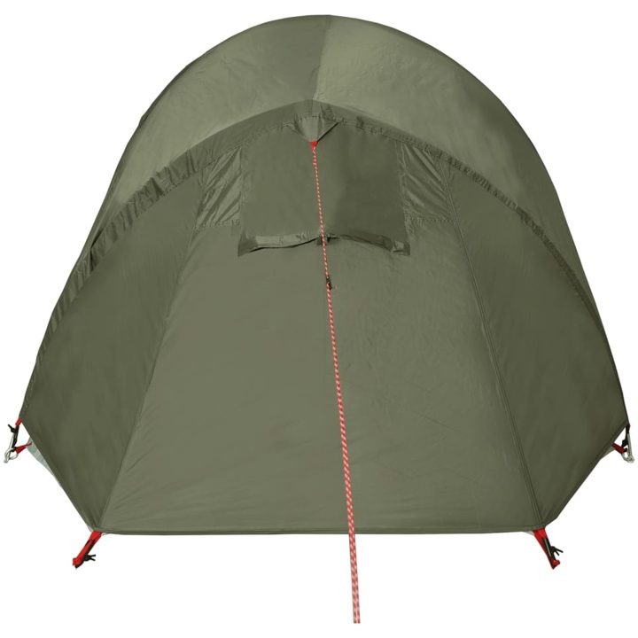 Campingtält tunnel 2 personer olivgrön vattentätt vidaXL 2 - Person – bild 9