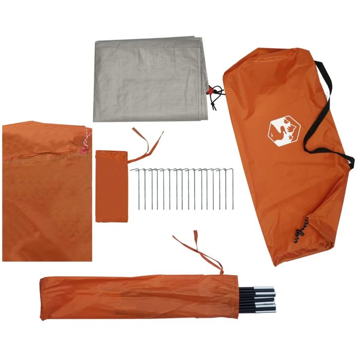 Campingtält tunnel 2 personer orange vattentätt vidaXL 2 - Person – bild 12