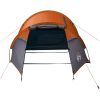 Campingtält tunnel 2 personer orange vattentätt vidaXL 2 - Person – miniatyr 6