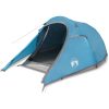 Campingtält tunnel 3 personer blå vattentätt vidaXL 3 - Person – miniatyr 4
