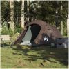 Campingtält tunnel 3 personer brun vattentätt vidaXL 3 - Person – miniatyr 3