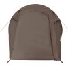Campingtält tunnel 3 personer brun vattentätt vidaXL 3 - Person – miniatyr 7