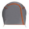 Campingtält tunnel 3 personer grå och orange vattentätt vidaXL 3 - Person – miniatyr 6
