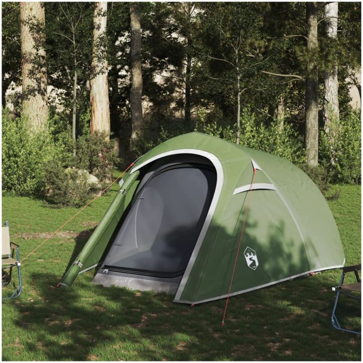 Campingtält tunnel 3 personer grön vattentätt vidaXL 3 - Person – bild 3