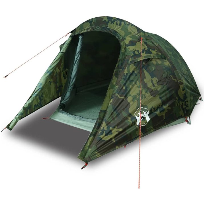 Campingtält tunnel 3 personer kamouflage vattentätt vidaXL 3 - Person – bild 2