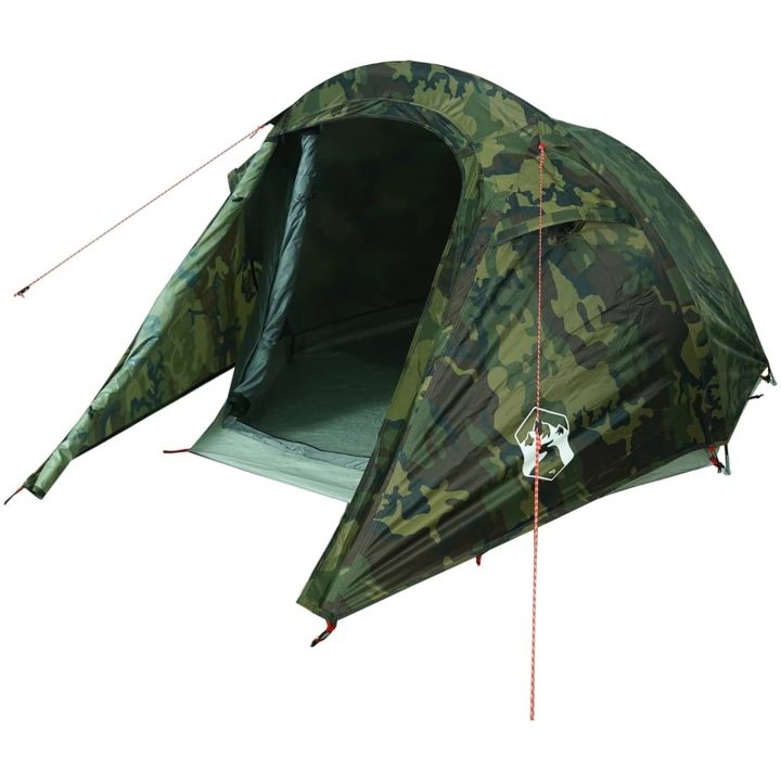 Campingtält tunnel 3 personer kamouflage vattentätt vidaXL 3 - Person – bild 4