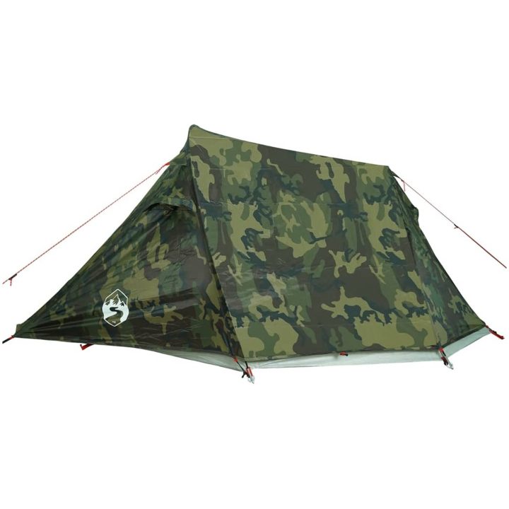 Campingtält tunnel 3 personer kamouflage vattentätt vidaXL 3 - Person – bild 8