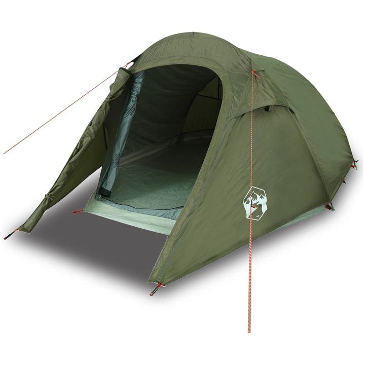 Campingtält tunnel 3 personer olivgrön vattentätt vidaXL 3 - Person – bild 2