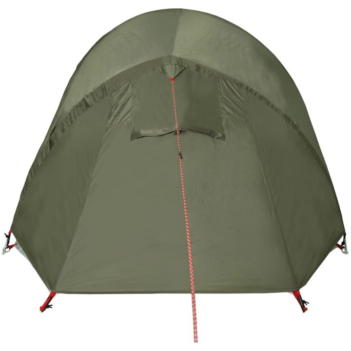 Campingtält tunnel 3 personer olivgrön vattentätt vidaXL 3 - Person – bild 9