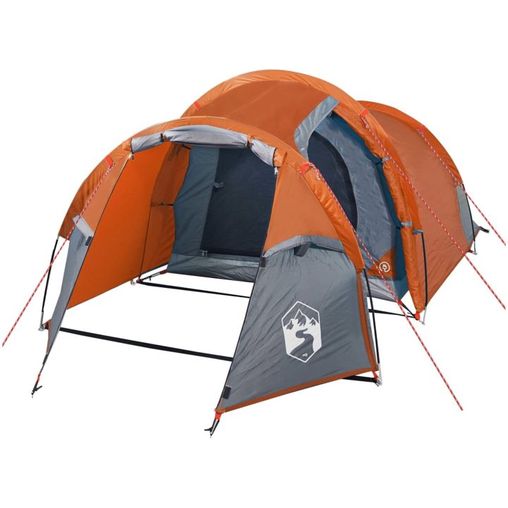 Campingtält tunnel 3 personer orange vattentätt vidaXL 3 - Person – bild 4