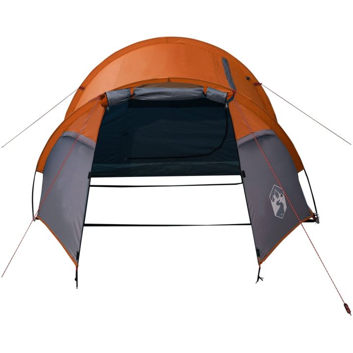 Campingtält tunnel 3 personer orange vattentätt vidaXL 3 - Person – bild 6