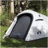 Campingtält tunnel 3 personer vit mörkläggningstyg vattentätt vidaXL 3 - Person – miniatyr 1
