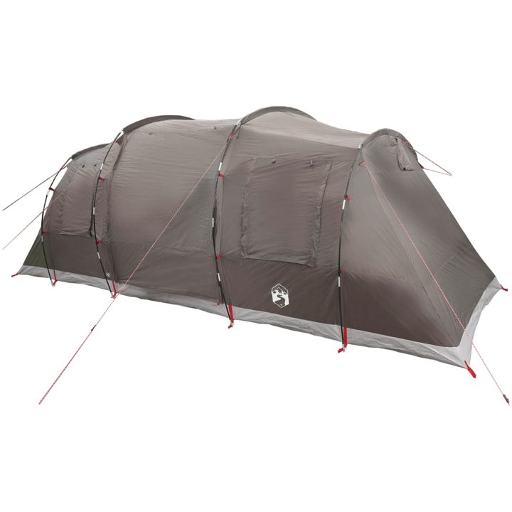 Campingtält tunnel 4 personer brun vattentätt vidaXL 4 - Person – bild 5