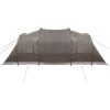 Campingtält tunnel 4 personer brun vattentätt vidaXL 4 - Person – miniatyr 9