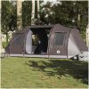 Campingtält tunnel 4 personer brun vattentätt vidaXL 4 - Person – miniatyr 1