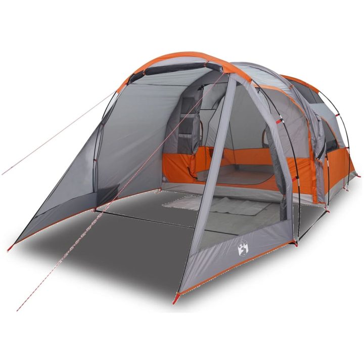 Campingtält tunnel 4 personer grå vattentätt vidaXL 4 - Person – bild 2