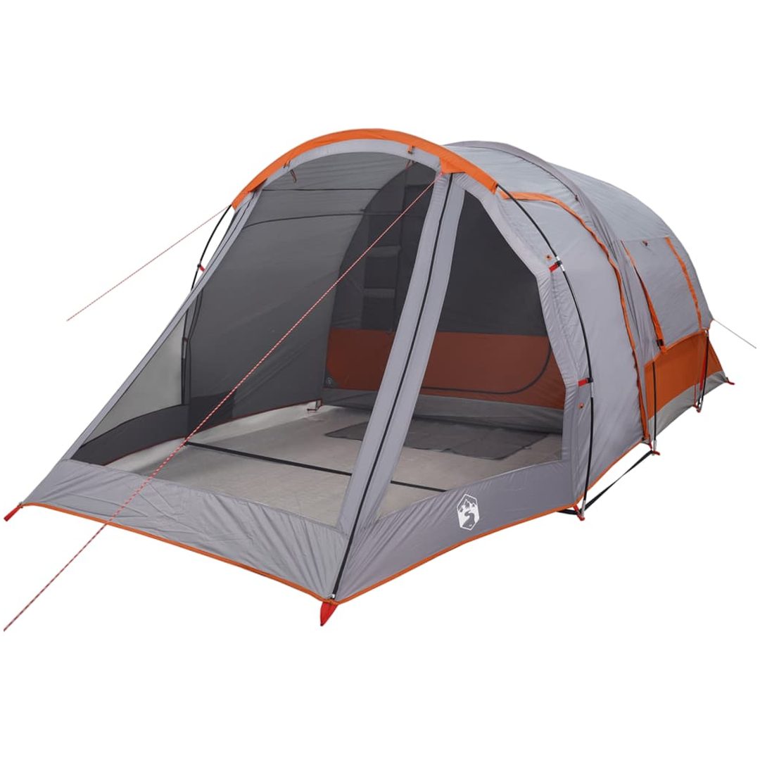 Campingtält tunnel 4 personer grå vattentätt vidaXL 4 - Person – bild 5
