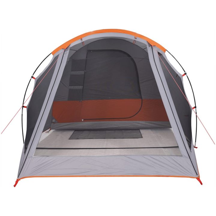Campingtält tunnel 4 personer grå vattentätt vidaXL 4 - Person – bild 6