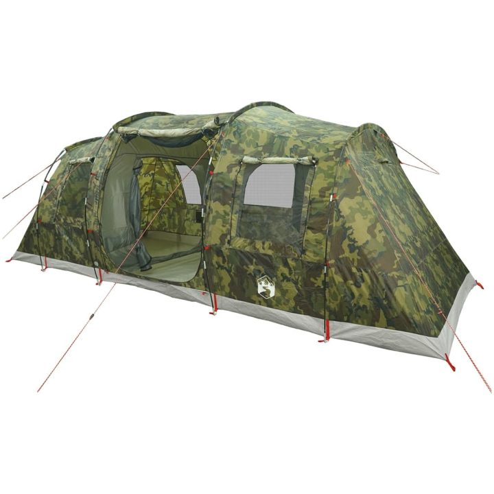 Campingtält tunnel 4 personer kamouflage vattentätt vidaXL 4 - Person – bild 4