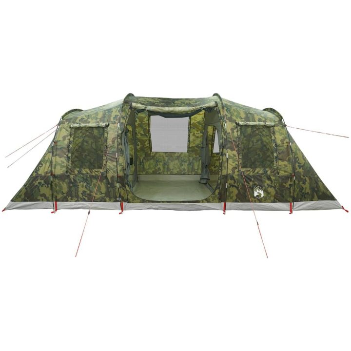 Campingtält tunnel 4 personer kamouflage vattentätt vidaXL 4 - Person – bild 6