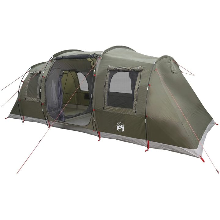 Campingtält tunnel 4 personer olivgrön vattentätt vidaXL 4 - Person – bild 4