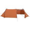 Campingtält tunnel 4 personer orange vattentätt vidaXL – miniatyr 8