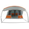 Campingtält tunnel 5 personer grå och orange vattentätt vidaXL – miniatyr 6