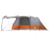 Campingtält tunnel 5 personer grå och orange vattentätt vidaXL – miniatyr 8