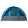 Campingtält tunnel 7 personer blå vattentätt vidaXL 7 - Person – miniatyr 6