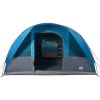 Campingtält tunnel 7 personer blå vattentätt vidaXL 7 - Person – miniatyr 7