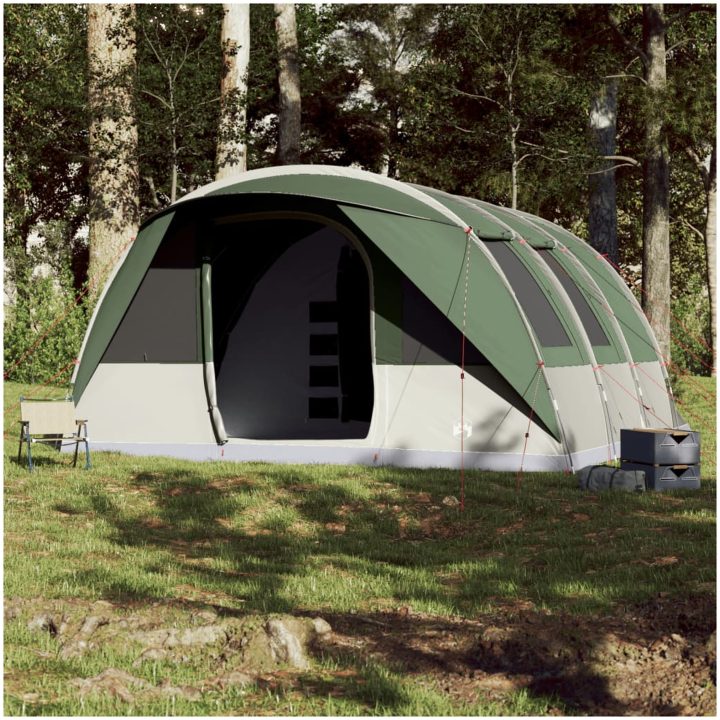 Campingtält tunnel 7 personer grön vattentätt vidaXL 7 - Person – bild 3