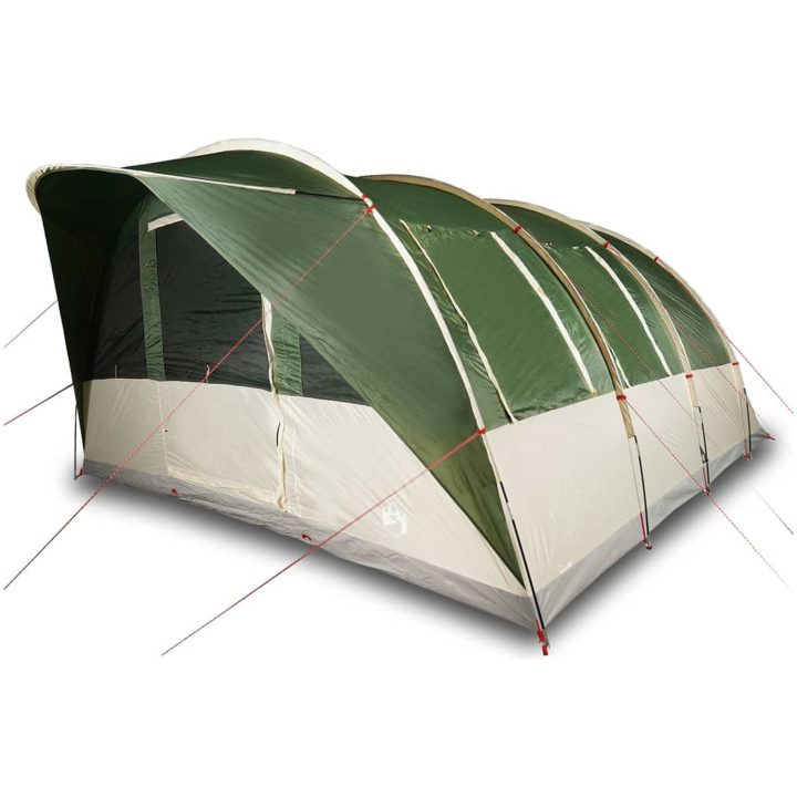 Campingtält tunnel 7 personer grön vattentätt vidaXL 7 - Person – bild 4
