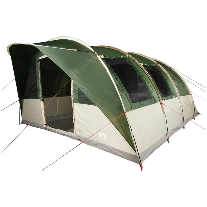Campingtält tunnel 7 personer grön vattentätt vidaXL 7 - Person – bild 5
