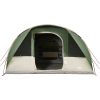 Campingtält tunnel 7 personer grön vattentätt vidaXL 7 - Person – miniatyr 7