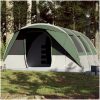 Campingtält tunnel 7 personer grön vattentätt vidaXL 7 - Person – miniatyr 1