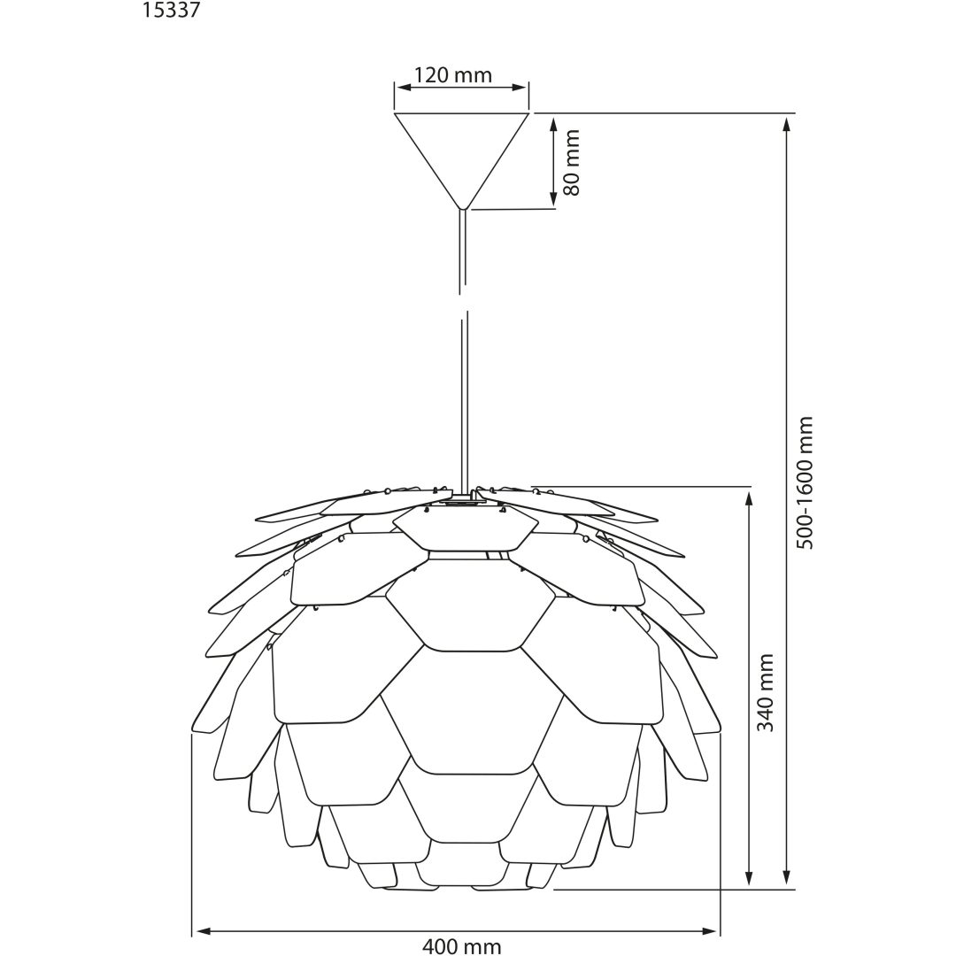 Carpatica Taklampa, ANETA HOME Natur – bild 8